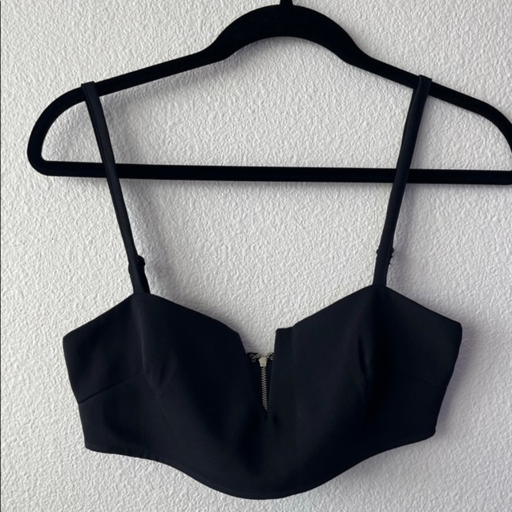 Superdown Black Crop Bralette size S